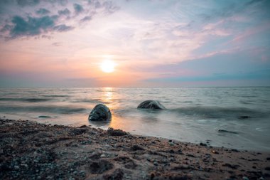 Sonnenuntergang am Weststrand bei Ahrenshoop an der Ostsee