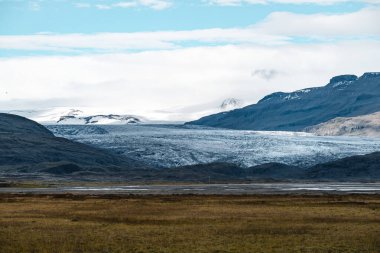 İzlanda'daki Solheimajokull Buzulu