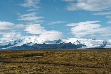İzlanda'daki Solheimajokull Buzulu