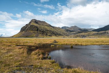 İzlanda'daki Solheimajokull Buzulu