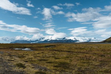 İzlanda'daki Solheimajokull Buzulu
