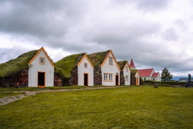 Varmahlid Kuzey İzlanda yakınlarındaki Glaumbaer çiftlik müzesi.