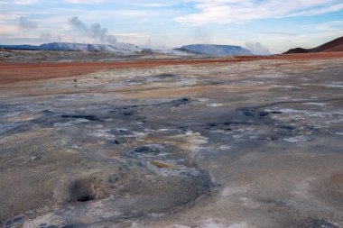 Hver, İzlanda Hverarond, Myvatn 'da bir jeotermal bölge. Hve