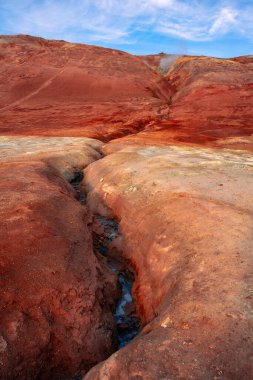 Hver, İzlanda Hverarond, Myvatn 'da bir jeotermal bölge. Hve