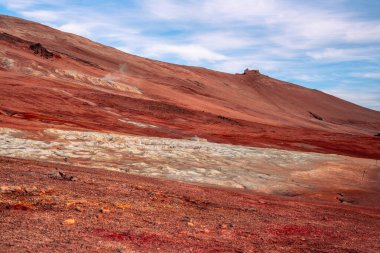 Hver, İzlanda Hverarond, Myvatn 'da bir jeotermal bölge. Hve