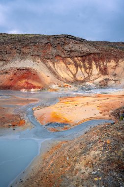 İzlanda, Reykjanes yarımadasındaki Seltun jeotermal alanı