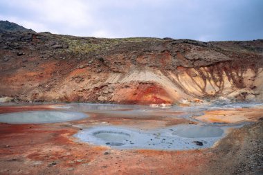 İzlanda, Reykjanes yarımadasındaki Seltun jeotermal alanı