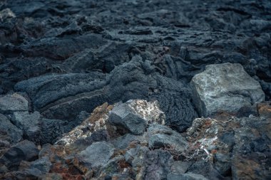 Volkanik alan ve dağlar, Grindavik, İzlanda