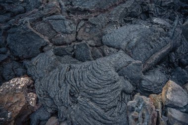 Volkanik alan ve dağlar, Grindavik, İzlanda