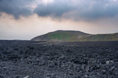 Volkanik alan ve dağlar, Grindavik, İzlanda