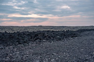 Volkanik alan ve dağlar, Grindavik, İzlanda