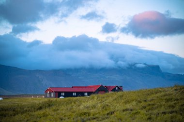 İzlanda 'daki Budir Snaefellsness Bakirkja' da Siyahi Kilise Budhir