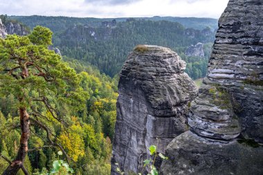 Sakson İsviçre 'deki Elbe Kumtaşı Dağları
