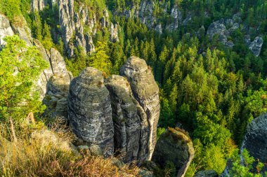 Sakson İsviçre 'deki Elbe Kumtaşı Dağları