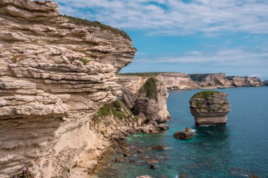 Tebeşir kayalıkları ve Bonifacio kıyıları, Korsika, Fransa