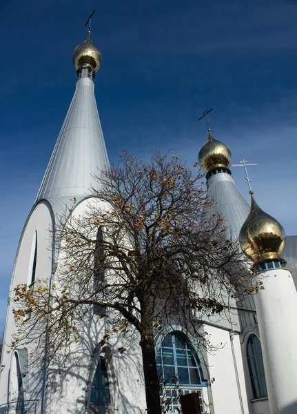 2022 Bialystok Polonia Hermosa Iglesia Ortodoxa George Centro Ciudad —  Fotos de Stock