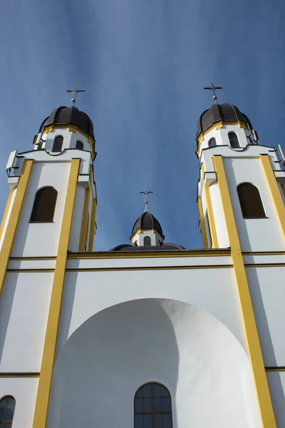 2022 Bialystok Poland Charles Kilisesi Nin Kulesi Kubbelerinin Görüntüsü — Stok fotoğraf