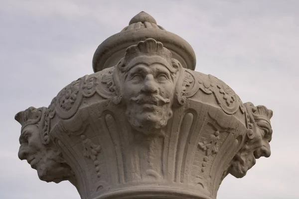16.01.2023 Bialystok Poland.Historical sculpture in the Branicki Municipal Garden.