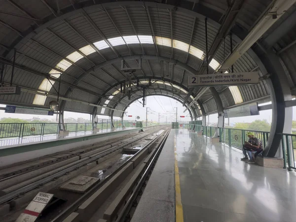 stock image metro image standing on platform