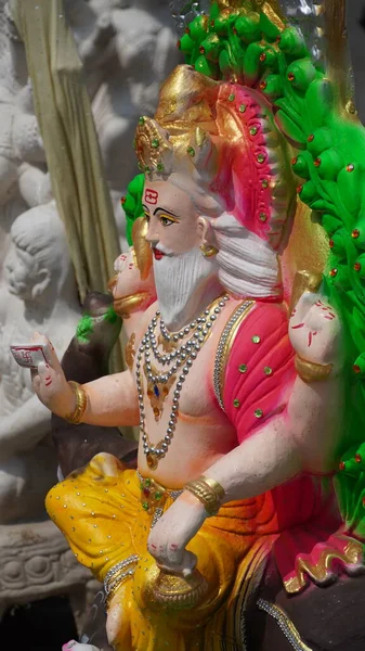 Kolorowy Idol Zrobiony Lorda Vishwakarmy — Zdjęcie stockowe