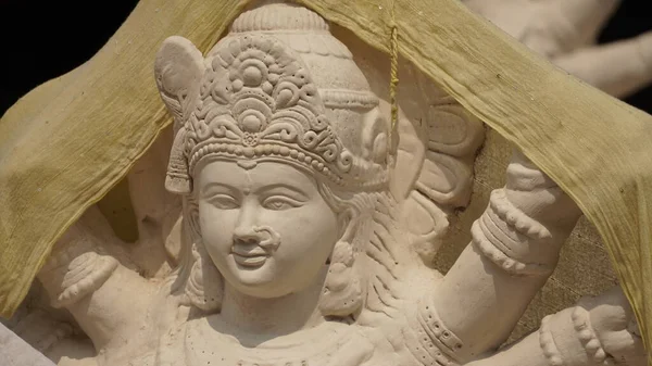 Скульптура Тарга Пуджа Процесі Ідол Зроблений Дюрга — стокове фото