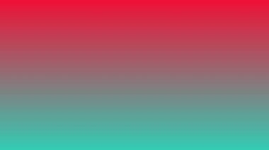 Kırmızı ve torkuazın tamamlayıcı renk kombinasyonlarıyla güzel renkli bir arkaplan. Doğa eğilimi arka planı. Vektör çizimi. Yatay gradyan