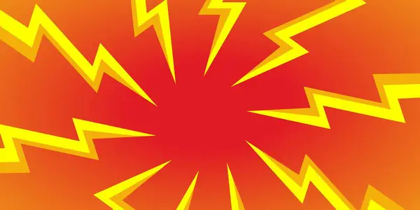 Kırmızı arka planı olan komik sarı ve kırmızı patlama. Enerji ve heyecan patlaması gerektiren tasarımlar için mükemmel. Mesela olay ilanları ya da promosyon malzemeleri gibi.. 