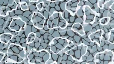 Su taşlarla dolu berrak bir nehirde akıyor. Su akışının arkaplanı. 