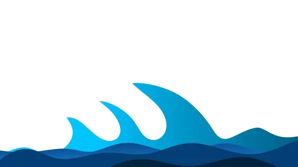 Beyaz boşluk ile mavi dalga arkaplanı .canlı renk biçimi.