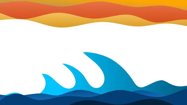 Alacakaranlıkta mavi dalgalarla soyut arkaplan 