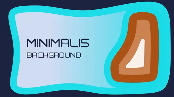 Mavi ve kahverengi tonlarda yumuşak kenarlı organik şekiller içeren minimal arkaplan tasarımı.
