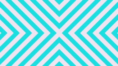 4k geçiş animasyonu, turkuaz ve beyaz arka planda dikey ve yatay şekillerin hareketi ile. Tekrarlayan geometrik şekillerin animasyonu. Canlandırılmış video arkaplanı döngüsü.