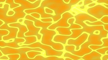 Sıvı altın hareketli arka plan. Parlak sarı pürüzsüz, bulanık sıvı dalgalar soyut hareket arkaplanı. Video animasyonu Ultra HD 4K 3840x2160.