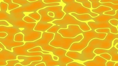 Sıvı altın hareketli arka plan. Parlak sarı pürüzsüz, bulanık sıvı dalgalar soyut hareket arkaplanı. Video animasyonu Ultra HD 4K 3840x2160.