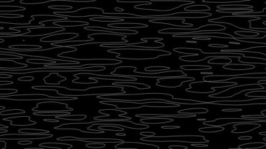 Animasyon Topografik Konferans Haritası. Soyut hareketli topografik harita çizgileri. Dalgalı Hatlar Arkaplan 4K Tam HD Kusursuz Döngü. Soyut siyah dijital parlak doku dalga malzeme hareket arkaplanı. 