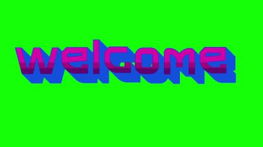 Yeşil ekran arkaplanında 