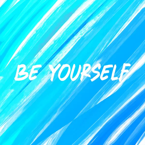 Dinamik mavi, soyut fırça darbesi arka planında 