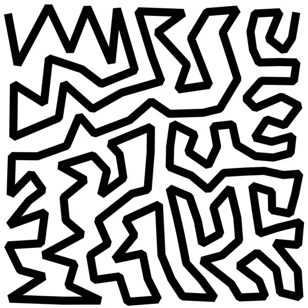 Organik akışlı soyut siyah ve beyaz noktalı çizgi deseni. Arka plan, tekstil ve tişört baskılarına uygun modern minimalist tasarım.