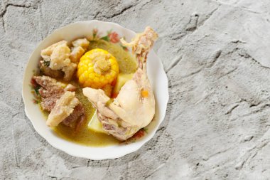 chicken stew, traditional Colombian food