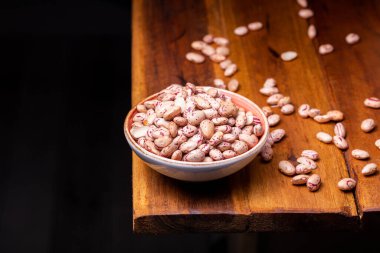 Tahta Arkaplanda Fasulye Taneleri