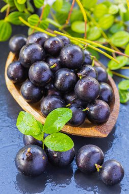 Amazon kökenli egzotik ve lezzetli taze Jaboticaba meyveleri.