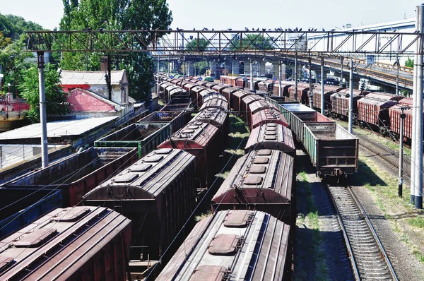 Güterzüge Odessa Blick Von Der Brücke — Stockfoto