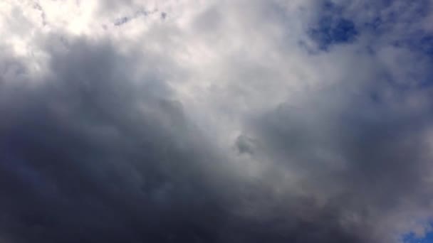 Kék Fehér Felhők Idő Lapse Hiper Lapse Nyári Kilátás Felhők — Stock videók