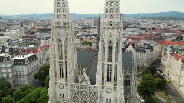 Katedra Stephensa Historia Jej Znaczenie Wiedeń Stolica Austrii Wiednia Panorama — Wideo stockowe