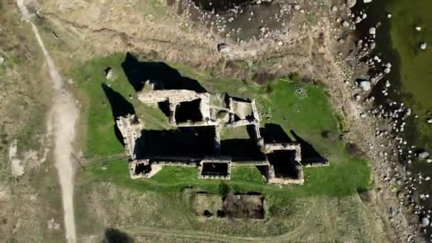 Reruntuhan Istana Ordo Toolse Adalah Salah Satu Kastil Abad Pertengahan — Stok Video