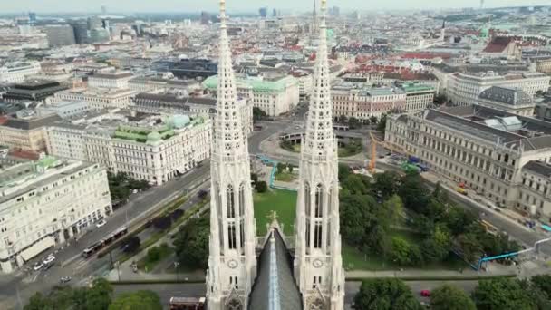 Stephens Cathedral Historie Dens Betydning Wien Hovedstaden Østerrike Wien Skyline – stockvideo