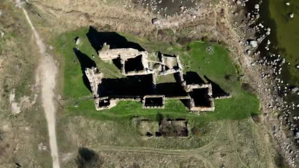Ruines Ordre Toolse Château Est Des Châteaux Médiévaux Sur Côte — Video