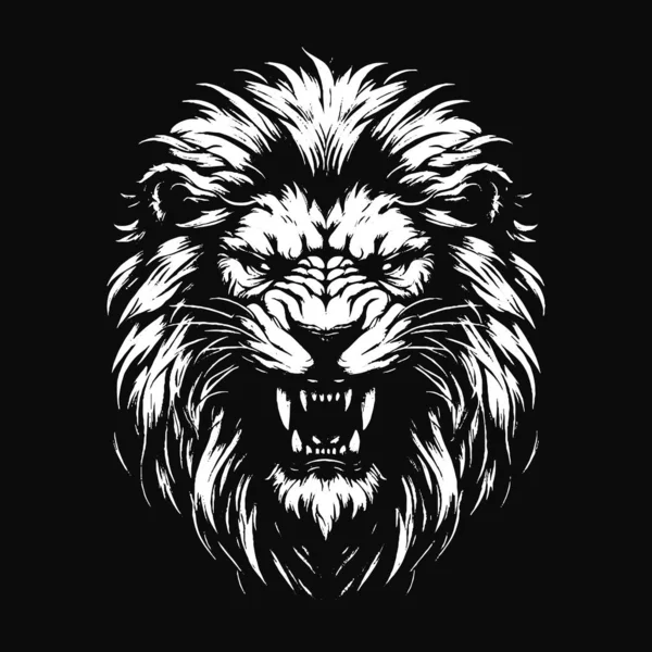 Kara Aslan Canavarı Hayvan Dişleri Sanat Sanatı Grunge Klasik Resim Sanatı