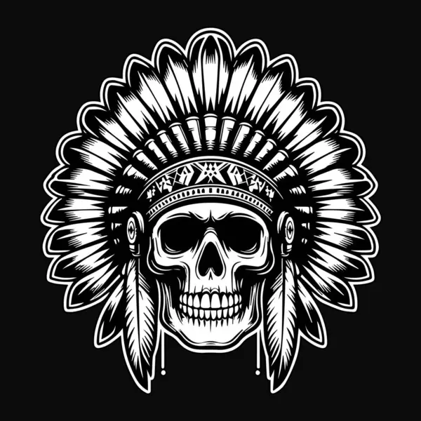 Siyah ve Beyaz Çizimli Siyah Şapkalı Siyah Kafatası