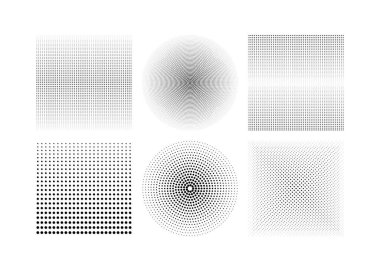 Pop Art arkaplan koleksiyonu Yarıton nokta deseni çizgi roman tarzı şablonu